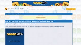 
                            7. How do I login or create an Account in Words with ... - Zynga Support