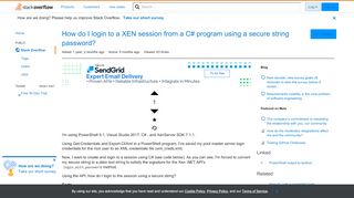 
                            11. How do I login to a XEN session from a C# program using a secure ...