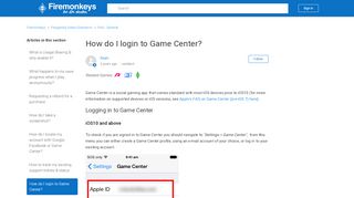 
                            9. How do I login to Game Center? – Firemonkeys