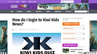 
                            2. How do I login to Kiwi Kids News?