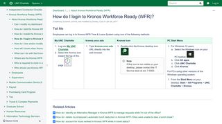 
                            11. How do I login to Kronos Workforce Ready (WFR)? - Confluence ...