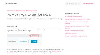 
                            13. How do I login to MemberNova? - MemberNova Support Center