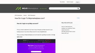 
                            10. How Do I Login to Mojomarketplace.com? – MOJO Marketplace