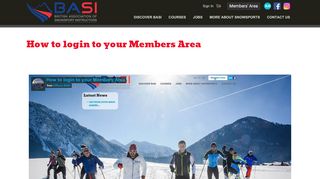 
                            4. How do I login to my Members Area? - BASI