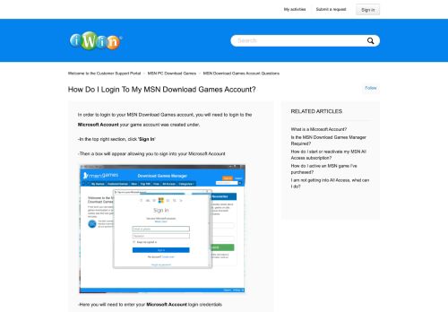 
                            10. How do I login to my MSN Download Games account? – Welcome to ...