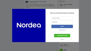 
                            10. How do I login to my Nordea Private... - Poul Munk-Madsen | Facebook