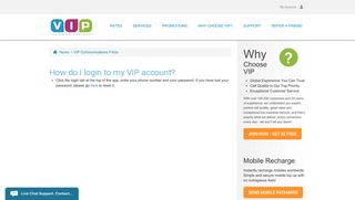 
                            4. How do I login to my VIP account? - VIP Communications