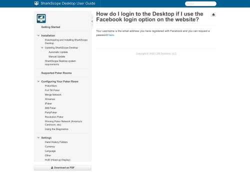 
                            10. How do I login to the Desktop if I use the Facebook login option on the ...
