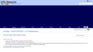 
                            9. How do I login to the Verizon router Verizon FiOS FAQ | DSLReports ...