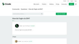 
                            11. How do I login via SSH? | Linode Questions