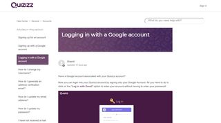 
                            10. How do I login with my Google Account? – Help Center
