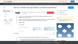 
                            6. How do I maintain user login details in a Winforms application ...