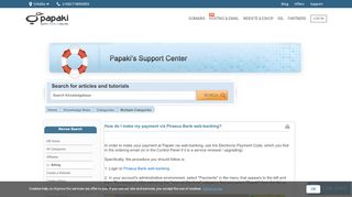 
                            10. How do I make my payment via Piraeus Bank web-banking? - Papaki