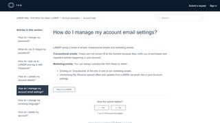 
                            10. How do I manage my account email settings? – LANDR Help - Find ...