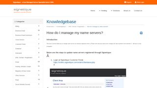 
                            9. How do I manage my name servers? - Knowledgebase - Signetique IT ...