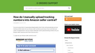 
                            12. How do I manually upload tracking numbers into Amazon seller central?