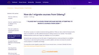 
                            11. How do I migrate courses from Udemy? – A Cloud Guru