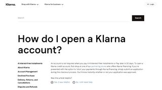 
                            4. How do I open a Klarna account? - Klarna US