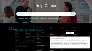 
                            6. How Do I Pay My Bill Online? - Collaboration Help - Cisco