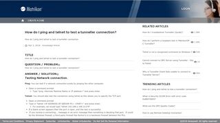 
                            2. How do I ping and telnet to test a tunneller connection? - OPC Support