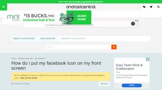 
                            8. How do i put my facebook icon on my front screen - Android ...