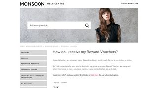 
                            4. How do I receive my Reward Vouchers? – Monsoon Help Centre