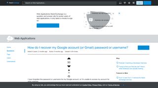 
                            11. How do I recover my Google account (or Gmail) password or username ...