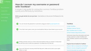 
                            8. How do I recover my username or password with TextNow? | How-To ...