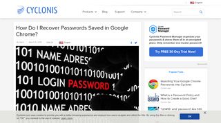 
                            6. How Do I Recover Passwords Saved in Google Chrome? - Cyclonis