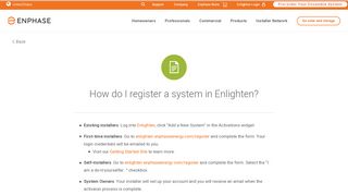 
                            4. How do I register a system in Enlighten? | Enphase