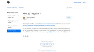 
                            6. How do I register? – TVmucho