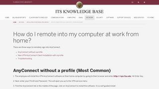 
                            6. How do I remote into my computer at work from home? | ITS ...