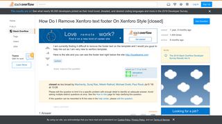 
                            9. How Do I Remove Xenforo text footer On Xenforo Style - Stack Overflow