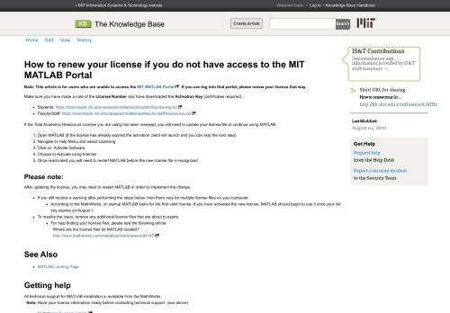 
                            13. How do I renew my MATLAB license for the next academic year ...
