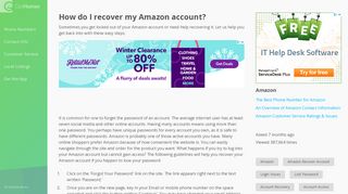 
                            11. How do I reset my Amazon username and/ or password? | How-To Guide ...