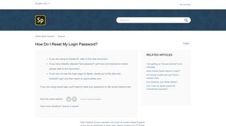 
                            6. How do I reset my login password? – Adobe Spark Knowledge Base