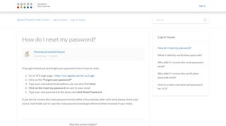 
                            9. How do I reset my password? – Agoda Property Help Center