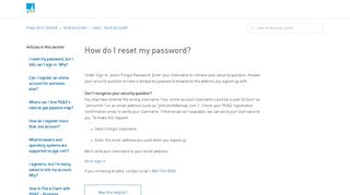 
                            5. How do I reset my password? – PG&E Help Center