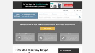 
                            5. How do I reset my Skype password? - IT Answers