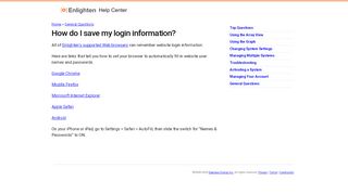 
                            13. How do I save my login information? | Enlighten Help Center