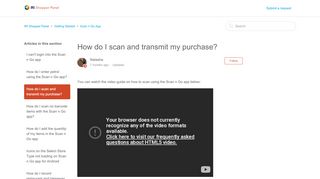 
                            10. How do I scan and transmit my purchase? – IRI Shopper Panel