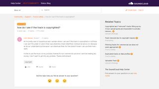 
                            10. how do I see if the track is copyrighted? | SoundCloud Community