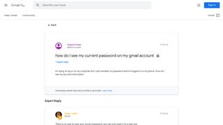 
                            4. how do I see my current password on my gmail account - Google ...