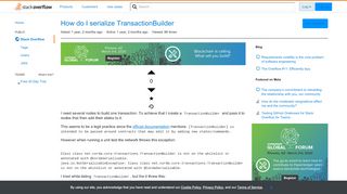 
                            9. How do I serialize TransactionBuilder - Stack Overflow