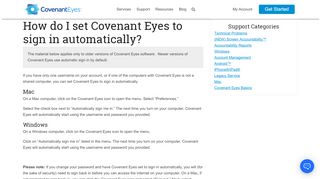 
                            3. How do I set Covenant Eyes to sign in automatically?