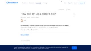 
                            12. How do I set up a discord bot? | DigitalOcean