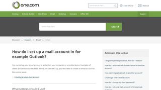 
                            8. How do I set up a mail account in for example Outlook? – Support ...