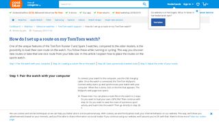 
                            11. How do I set up a route on my TomTom watch? - Before 23:59 ...