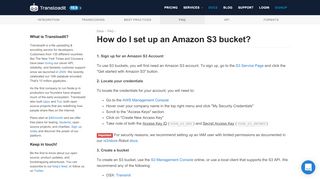 
                            13. How do I set up an Amazon S3 bucket? | Transloadit