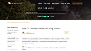 
                            11. How do I set up auto reply for my email? – Rebel.com Help Center